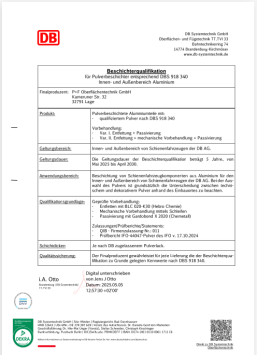 DB Zulassung