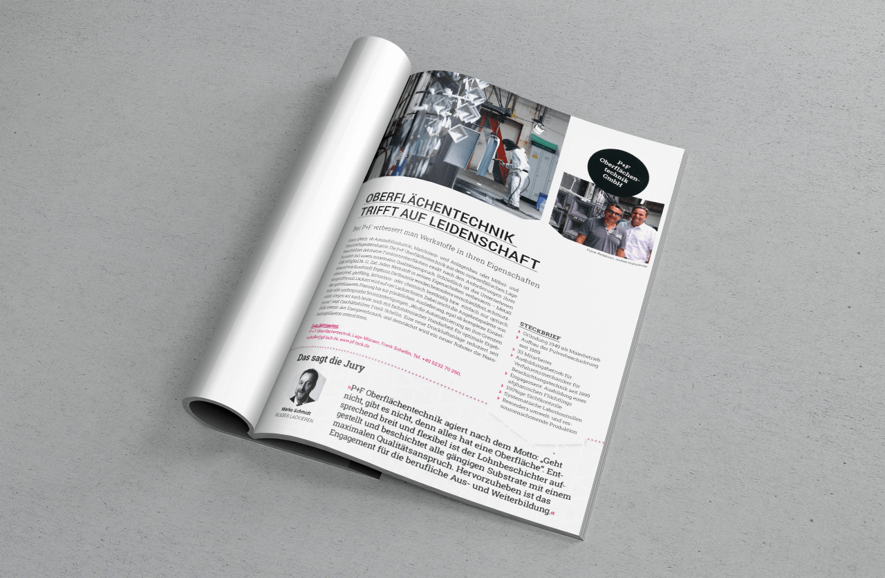 Magazinbeitrag der P+F