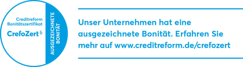 CrefoZert - Ausgezeichnete Bonität